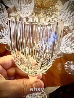 Vintage exquisite set of 12 Park Lane crystal wine & water glasses