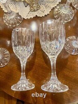 Vintage exquisite set of 12 Park Lane crystal wine & water glasses