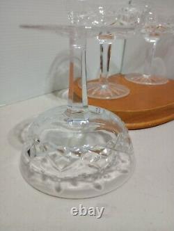 Vintage set of 4 Waterford Crystal Lismore Champagne /Sherbet Footed Glasses