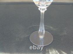 Vtg Cut Etched Crystal Optic 31 Glasses Water Wine Champagne Cocktail Cordial