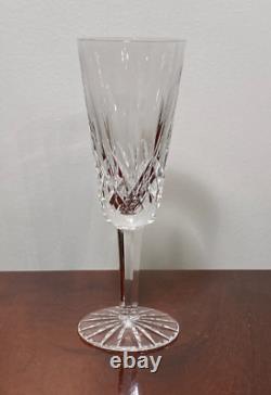 Vtg Full Set 12 WATERFORD CRYSTAL Lismore Champagne Flutes Wine Glasses IRELAND