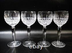 Vtg Irish Waterford Crystal Maeve 4 Hock Wine Goblets Free Ship