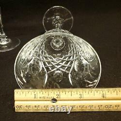 Vtg Mikasa Wine Water Crystal Glass Goblets Lot (Set 6) L