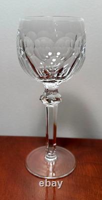 Vtg Set 12 WATERFORD CRYSTAL Curraghmore Hocks Tall Goblets Wine Glasses IRELAND