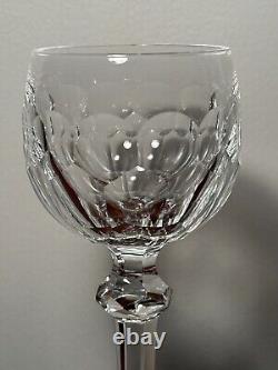 Vtg Set 12 WATERFORD CRYSTAL Curraghmore Hocks Tall Goblets Wine Glasses IRELAND