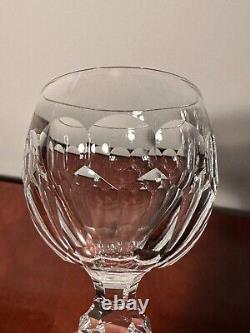 Vtg Set 12 WATERFORD CRYSTAL Curraghmore Hocks Tall Goblets Wine Glasses IRELAND