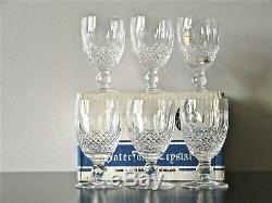 WATERFORD'COLLEEN' Crystal. 6 wine glasses in original box