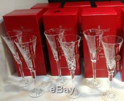 WATERFORD CRYSTAL 12 DAYS of CHRISTMAS TOASTING FLUTES SET 1-6