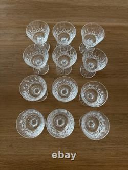 WATERFORD CRYSTAL 4.25 Champagne Glasses Set of 12 one small chip 11 perfect