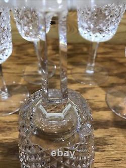 WATERFORD CRYSTAL ALANA CLARET WATER WINE GLASSES SET 6 Acid Etched Mark 7