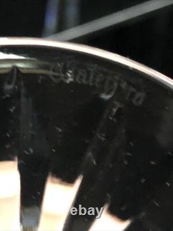 WATERFORD CRYSTAL ALANA CLARET WATER WINE GLASSES SET of SIX Acid Etched 7 EUC