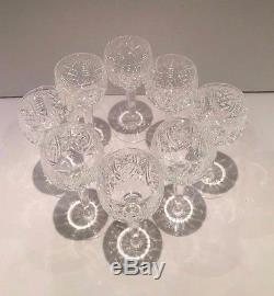 Waterford Crystal Clare Hock Wine Glasses Set Of 8