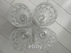WATERFORD CRYSTAL COLLEEN WATER WINE GOBLETS 5-14 8 OZ GLASSES SET Of 4
