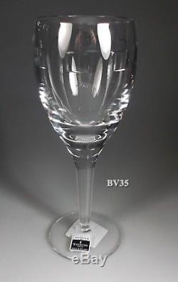 WATERFORD CRYSTAL GEO ODEN John Rocha 6 WHITE WINE GOBLETS 8 1/4- NEW IN BOX