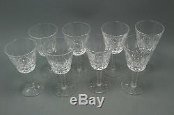 WATERFORD CRYSTAL LISMORE SET 8 CLARET WINE GLASSES/Water Goblets