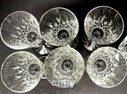 WATERFORD CRYSTAL Lismore 5-7/8 Claret Wine Glasses IRELAND 6pc Set Stamped