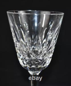 WATERFORD CRYSTAL Lismore 5-7/8 Claret Wine Glasses IRELAND 6pc Set Stamped
