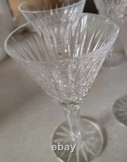WATERFORD CRYSTAL MAEVE CLARET WINE GLASSES (4) 6 1/2H ORIGINAL IRELAND 6oz