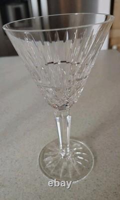 WATERFORD CRYSTAL MAEVE CLARET WINE GLASSES (4) 6 1/2H ORIGINAL IRELAND 6oz