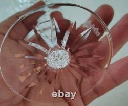 WATERFORD CRYSTAL MAEVE CLARET WINE GLASSES (4) 6 1/2H ORIGINAL IRELAND 6oz
