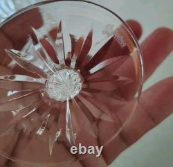WATERFORD CRYSTAL MAEVE CLARET WINE GLASSES (4) 6 1/2H ORIGINAL IRELAND 6oz