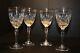 WATERFORD CRYSTAL MARQUIS Hanover Gold Wine Stems Lot of 4