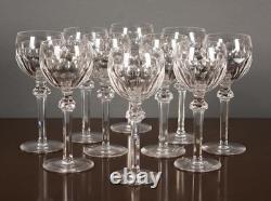 WATERFORD CURRAGHMORE Cut Crystal Lot of 10 Hock Wine Glasses EUC/MINT
