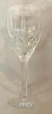 WATERFORD Crystal Araglin Water Red Wine Glasses Goblets 7 7/8 Tall Set of 4