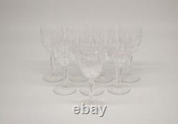 WATERFORD Crystal KILDARE Set Of 8 CLARET WINE GLASSES 6 1/2 Tall