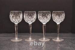 WATERFORD Crystal Kinsale WINE HOCKS SET OF 4 Goblets Glasses Stemware