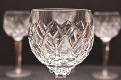 WATERFORD Crystal Kinsale WINE HOCKS SET OF 4 Goblets Glasses Stemware