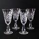 WATERFORD KINSALE SHERRY GLASSES, Cut Lead Crystal, 5 3/8, 3 oz, 4PC SET