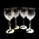 WATERFORD SEAHORSE NOUVEAU WINE GLASSES, 8 1/2, Cut Lead Crystal, 4PCS In Box