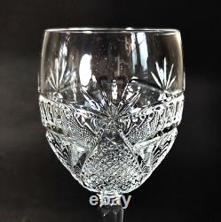 WATERFORD SEAHORSE NOUVEAU WINE GLASSES, 8 1/2, Cut Lead Crystal, 4PCS In Box