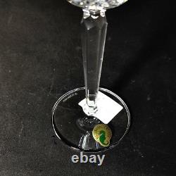 WATERFORD SEAHORSE NOUVEAU WINE GLASSES, 8 1/2, Cut Lead Crystal, 4PCS In Box