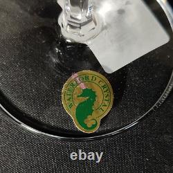 WATERFORD SEAHORSE NOUVEAU WINE GLASSES, 8 1/2, Cut Lead Crystal, 4PCS In Box