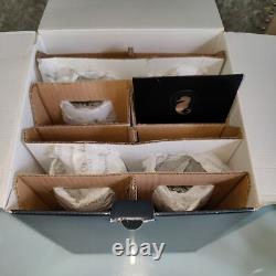 WATERFORD SEAHORSE NOUVEAU WINE GLASSES, 8 1/2, Cut Lead Crystal, 4PCS In Box