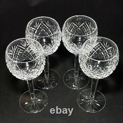 WATERFORD SULLIVAN WINE HOCKS, Cut Lead Crystal, 7 1/2, 8 Oz, IRELAND, 4PCS