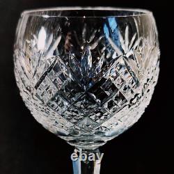 WATERFORD SULLIVAN WINE HOCKS, Cut Lead Crystal, 7 1/2, 8 Oz, IRELAND, 4PCS