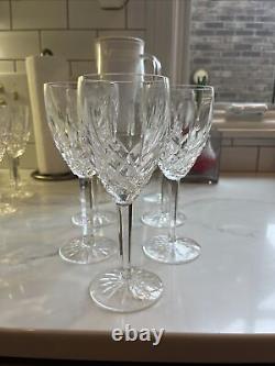 WATERFORD Set 7 Large And 9 Small BROOKSIDE CRYSTAL WINE GLASSES