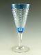 WILLIAM YEOWARD Crystal LULU Cut Wine Glass / Glasses 7 1/2 Blue
