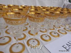 Water glass 7inch in crystal Saint Louis Thistle gold in perfect condition