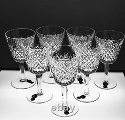 Waterford Alana Crystal Claret Wine 7 Glasses