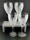 Waterford Araglin Crystal Set Of 4 Wine Glasses Goblets 7 7/8