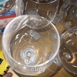 Waterford Balloon Crystal Stunning Wine Glasses Goblets-Set of 6 New 9hX 3.5W