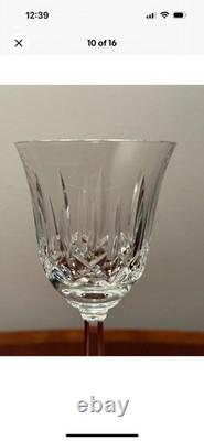 Waterford Ballyshannon Claret Wine Crystal Glasses 6 7/8 Set of 5. Ireland