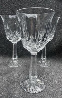 Waterford Ballyshannon Claret Wine Crystal Glasses 6 7/8 Set of 5. Ireland