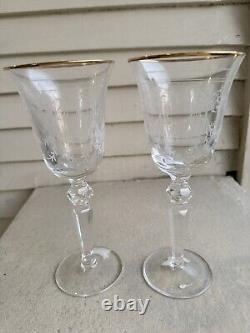 Waterford Charlemont Wine Glass 8 Tall, Set Of 2, Elegant Stemware, Crystal