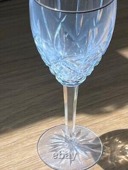 Waterford Chelsea crystal wine glasses with gold rim (six red and six white)