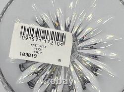 Waterford Clarendon Amethyst Cut to Clear Hock Wine Glasses Pair with Box Retired